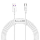 Baseus Type-C Superior series fast charging data cable 66W (11V/6A) 2m White (CATYS-A02)