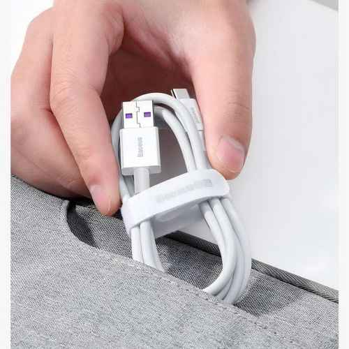 Baseus Type-C Superior series fast charging data cable 66W (11V/6A) 2m White (CATYS-A02)