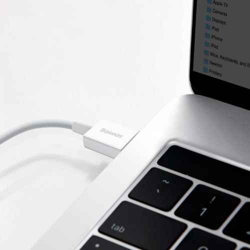 Baseus Type-C Superior series fast charging data cable 66W (11V/6A) 2m White (CATYS-A02)