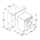 Laveuse-sécheuse encastrable CBD 485D1E/1-S