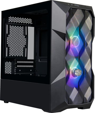 Boîtier Cooler Master TD300 Mesh, M-ATX, U3*2, hub ARGB*1, ventilateur ARGB PWM avant*2, gris TG, « TD300-KGNN-S00 » (boîtier vert 0,19 lei)