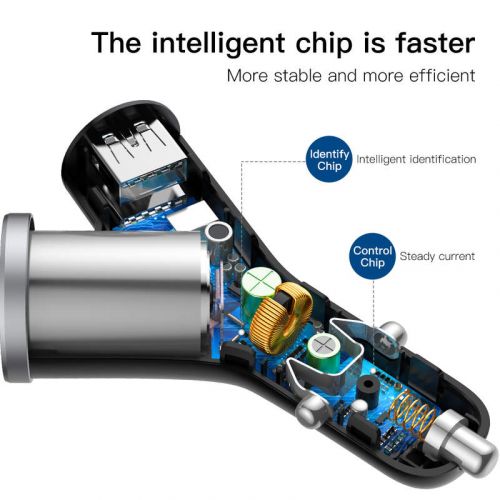 Baseus Y Type Car Charger 3.4A
