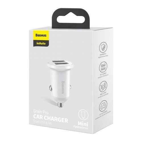 Baseus Grain Pro Car Charger USB-A 4.8A