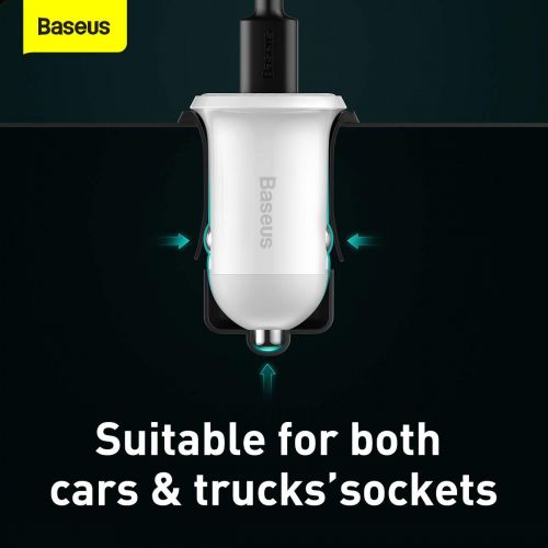 Chargeur de voiture baseus grain pro usb-a 48 a
