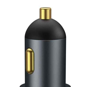 INCARCATOR auto Baseus Share Together, 2 x USB Output 5V/3A, 1 x bricheta auto, total output 120W, pt. bricheta auto, gri "CCBT-D0G" (timbru verde 0.18 lei) - 6953156206700