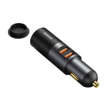 INCARCATOR auto Baseus Share Together, 2 x USB Output 5V/3A, 1 x bricheta auto, total output 120W, pt. bricheta auto, gri "CCBT-D0G" (timbru verde 0.18 lei) - 6953156206700