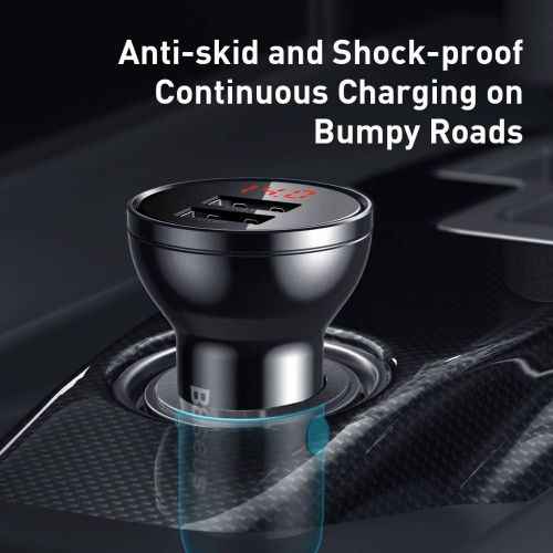 Baseus Digital Display Car Charger USB-A / 24W