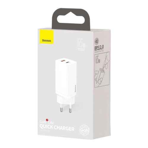 Baseus GaN2 Lite PD Wall Charger 65W / 1x USB-C / 1x USB