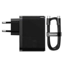 Baseus Travel Charger GaN5 Pro Quick wall charger C+U, PD3.0, QC4.0 +, AFC, 100W EU Black (CCGP090201)