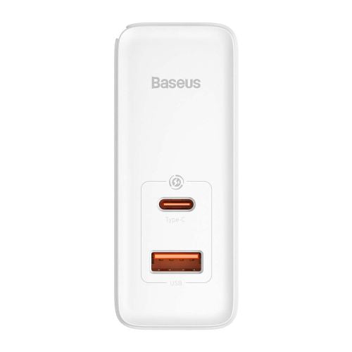 Lādētājs Baseus GaN5 Pro 1x USB-A 1x USB-C White