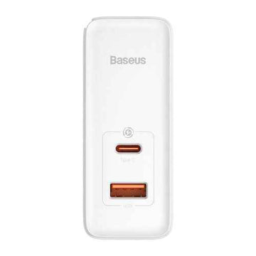 Lādētājs Baseus GaN5 Pro 1x USB-A 1x USB-C White