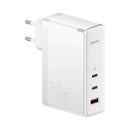 Baseus Travel Charger GaN5 Pro Fast wall charger, C+C+U, 140W White EU (CCGP100202)