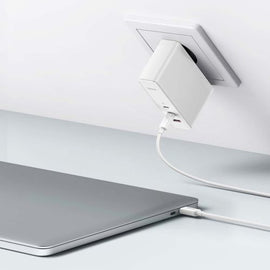 Baseus Travel Charger GaN5 Pro Fast wall charger, C+C+U, 140W White EU (CCGP100202)