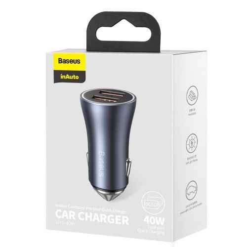 Baseus Golden Contractor Pro Car Charger USB / 40W