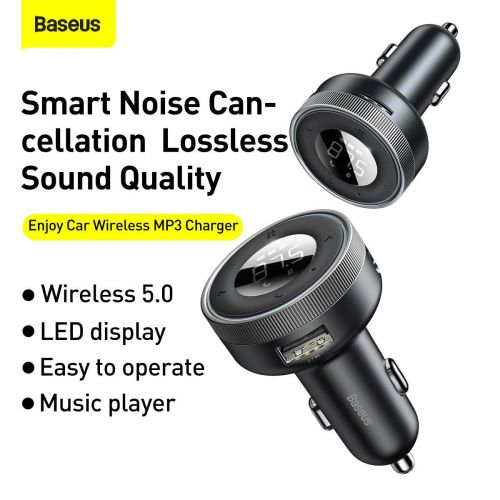 Chargeur MP3 sans fil pour voiture Baseus Enjoy