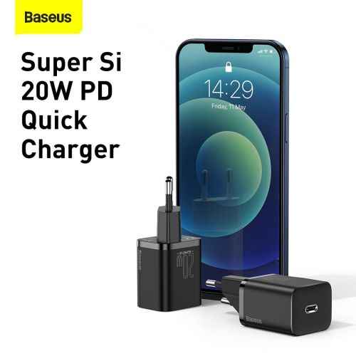 Baseus Super Si Wall Charger PD / 20W / 1x USB-C