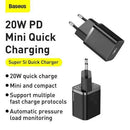 Baseus Super Si Wall Charger PD / 20W / 1x USB-C