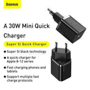 Baseus Super Si PD Wall Charger 30W / 1x USB-C