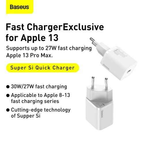 Baseus Super Si PD Wall Charger 30W / 1x USB-C