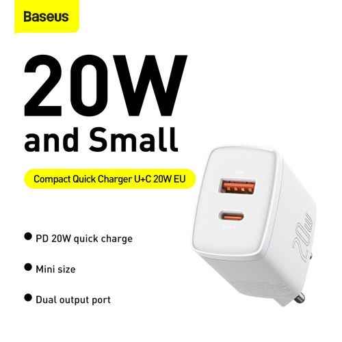 Baseus CCXJ-B02 Travel Charger USB-C 20W