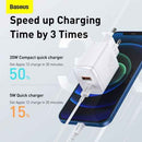 Baseus CCXJ-B02 Travel Charger USB-C 20W