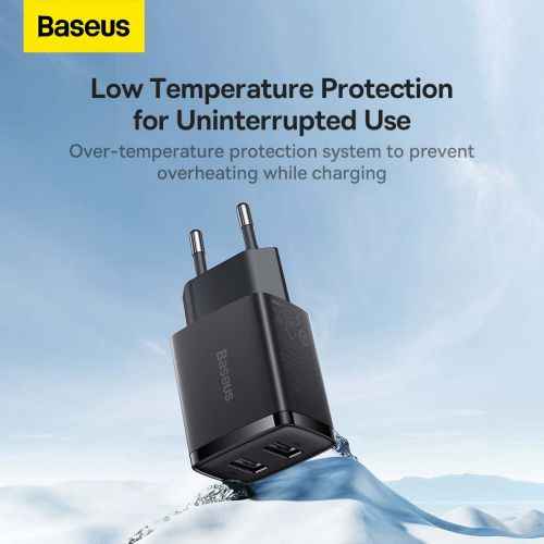 Baseus Compact Wall Charger 2x USB / 10.5W