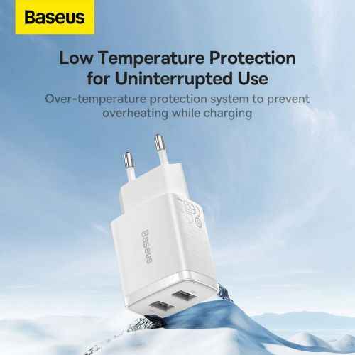 Baseus Compact Wall Charger 2 x USB / 10,5w