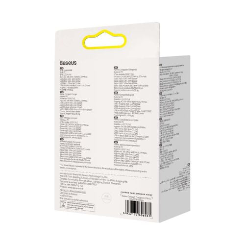 Lādētājs Baseus Compact Charger 3U Black 17W