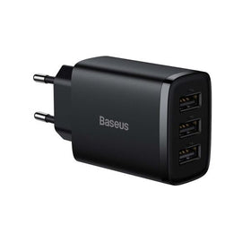 Lādētājs Baseus Compact Charger 3U Black 17W - 0