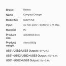 Lādētājs Baseus Compact Charger 3U Black 17W-8