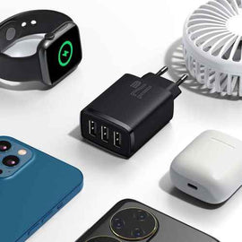 Baseus Compact Wall Charger 3 x USB / 17w