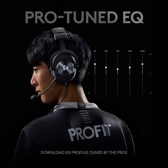 Logitech G PRO X Gaming Headset, Black.