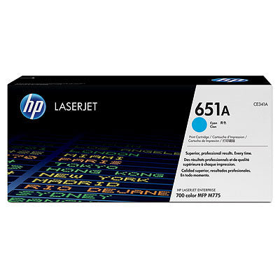 Toner Original HP Cyan, nr.651A, pentru LaserJet 700 MFP M775 series, 16K, (timbru verde 1.2 lei) , "CE341A"