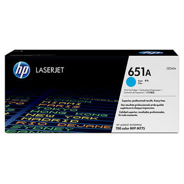 Toner Original HP Cyan, nr.651A, pentru LaserJet 700 MFP M775 series, 16K, (timbru verde 1.2 lei) , "CE341A"
