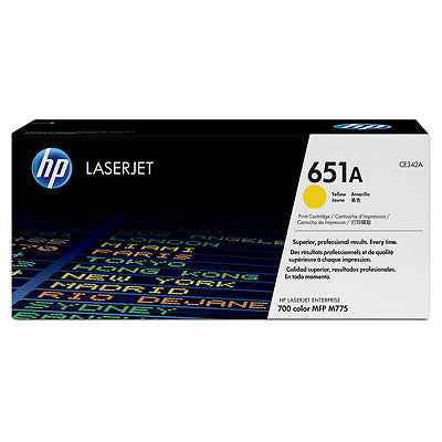 HP 651A Yellow Original LaserJet Toner Cartridge