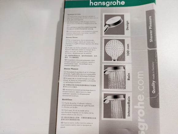 Ecost customer return Hansgrohe Crometta Shower Head
