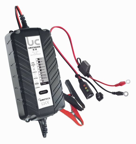 CHARGEUR DE BATTERIE 12V - 8A POUR BATTERIES 10-250 AH clicktofournisseur.com