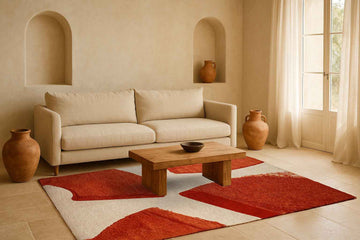 Tapis salon et chambre tissé plat NICKY