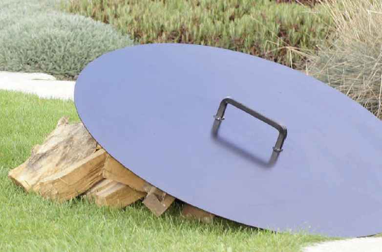 Couvercle de brasero en acier noir sabléø: 60cm - Clicktofournisseur.com