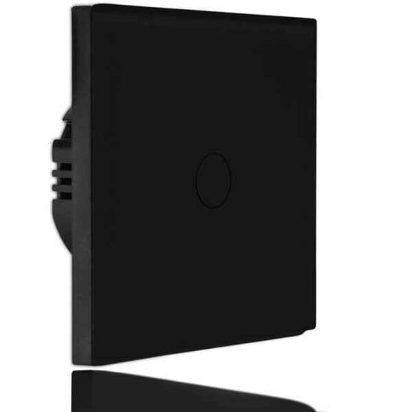 Interrupteur tactile en verre trempé CRYSTAL - Noir