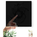 Interrupteur tactile en verre trempé CRYSTAL - Noir