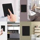 Interrupteur tactile en verre trempé CRYSTAL - Noir