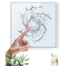 Interrupteur tactile en verre trempé blanc - CRYSTAL