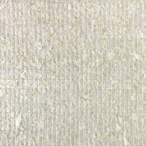 Revêtement mural WallFace fait à la main avec des véritables coquilles CSA02 CAPIZ crème blanc