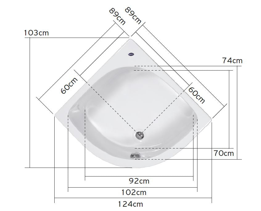 Cabine de douche avec baignoire mykonos 90x90x200 cm - Clicktofournisseur.com