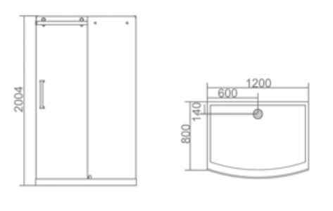 Cabine de douche complète elixir 400 80x120 cm avec vitrification nanoskin - Clicktofournisseur.com