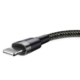 Baseus Lightning Cafule Cable 1.5A 2m Gray + Black (CALKLF-CG1)