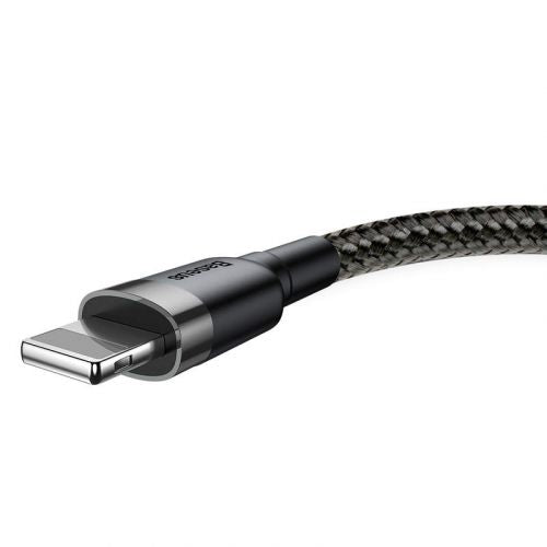Câble Lightning Baseus 1,5 A 2 m gris + noir (CALKLF-CG1)