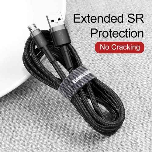 Baseus Cafule 2.4A 1m Micro USB cable (grey/black)