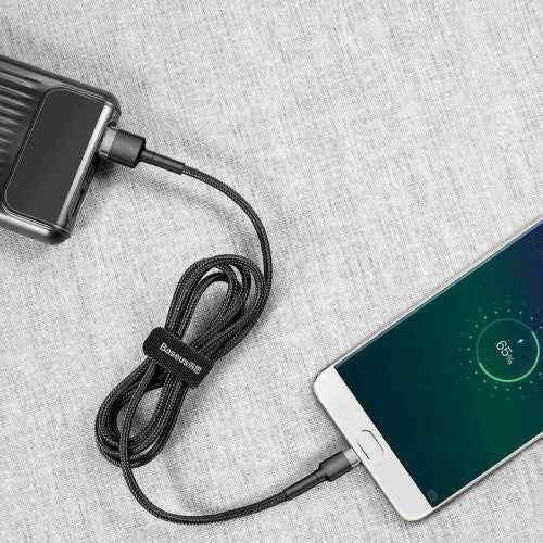 Baseus Micro USB Cafule Cable 2.4A 1m Gray + Black (CAMKLF-BG1)
